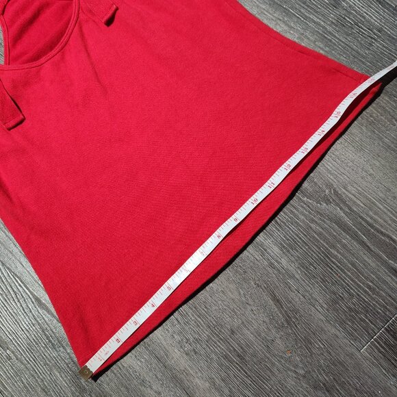 Vintage Y2K red tank top ✦ halter top with thick adjustable buckle straps - Picture 10 of 11